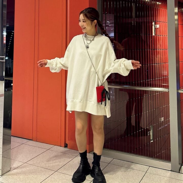 【SNAP】ビッグシルエットをワンピ風に！まりもさん