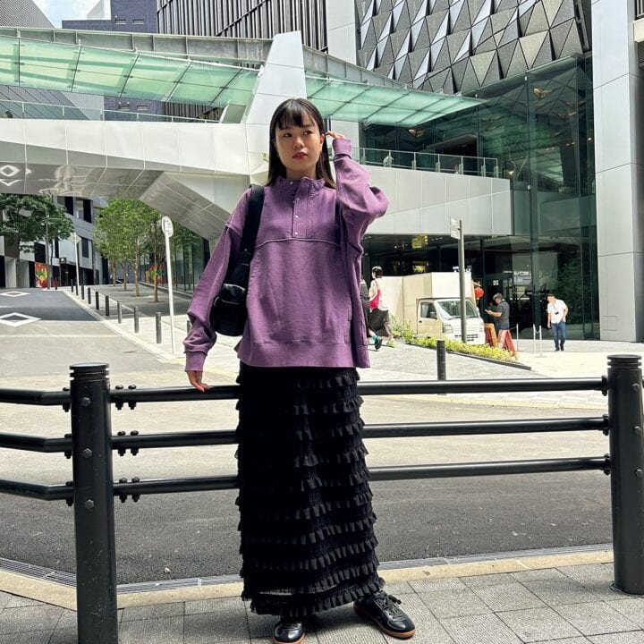 【SNAP】ビンテージライクなパープルスウェット♡nodokaさん