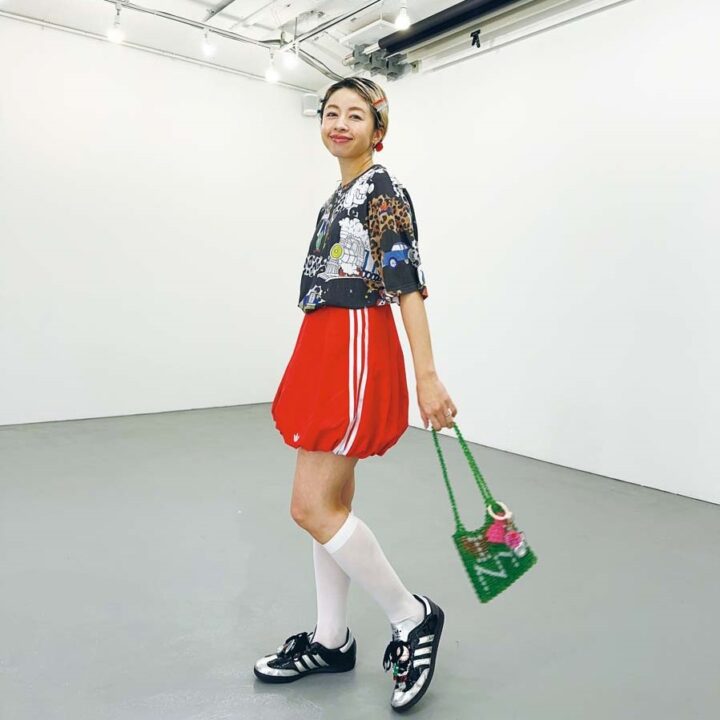 【SNAP】プリントTにバルーンスカートでトレンド感をプラス♡笹岡莉紗さん