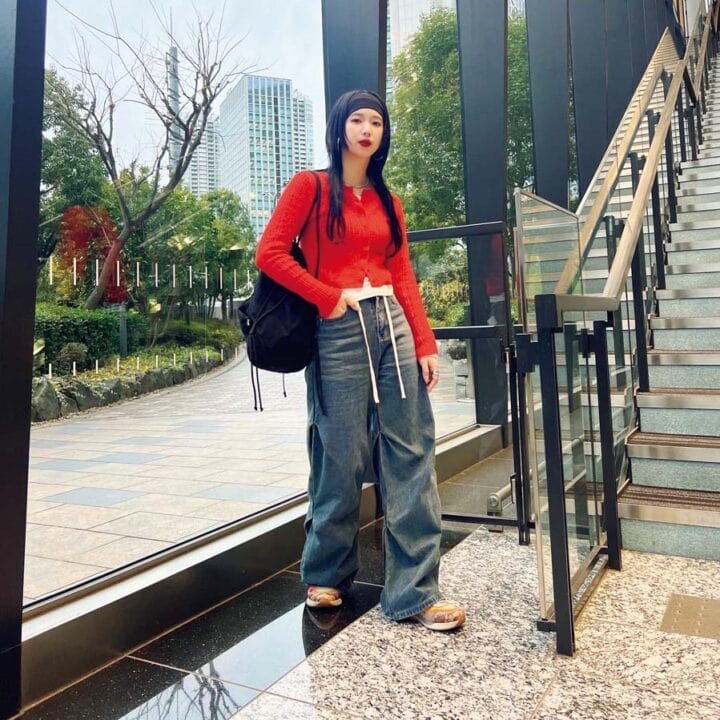 【SNAP】ビンテージ加工にパイソン柄で気分が上がる！airinakagawaさん