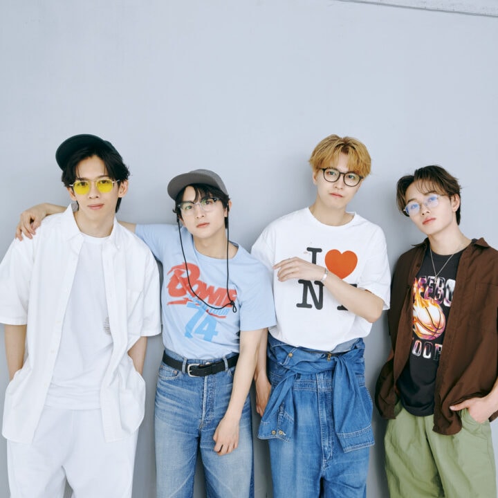 【超特急①】リョウガ＆タカシ＆マサヒロ＆ハルのTシャツ×メガネSNAP【タカシ「白をお貸しします」】