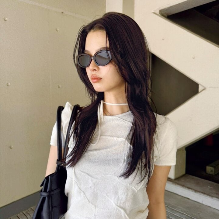 【SNAP】ワイドなふちのサングラスは雰囲気が出る♡大谷愛加さん