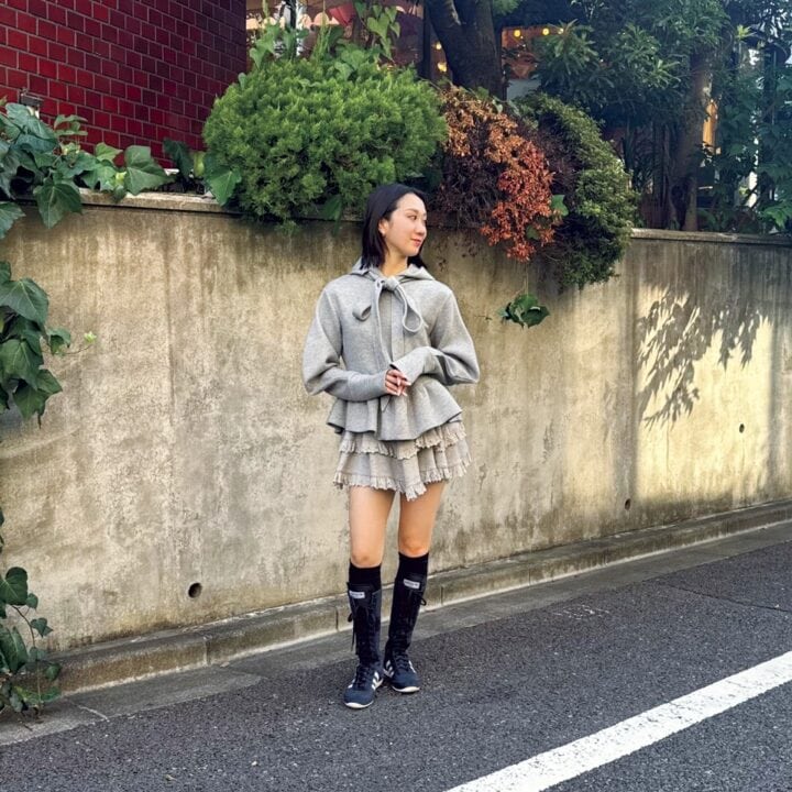 【SNAP】逆三角形シルエットですっきり見えコーデ！保永理沙さん