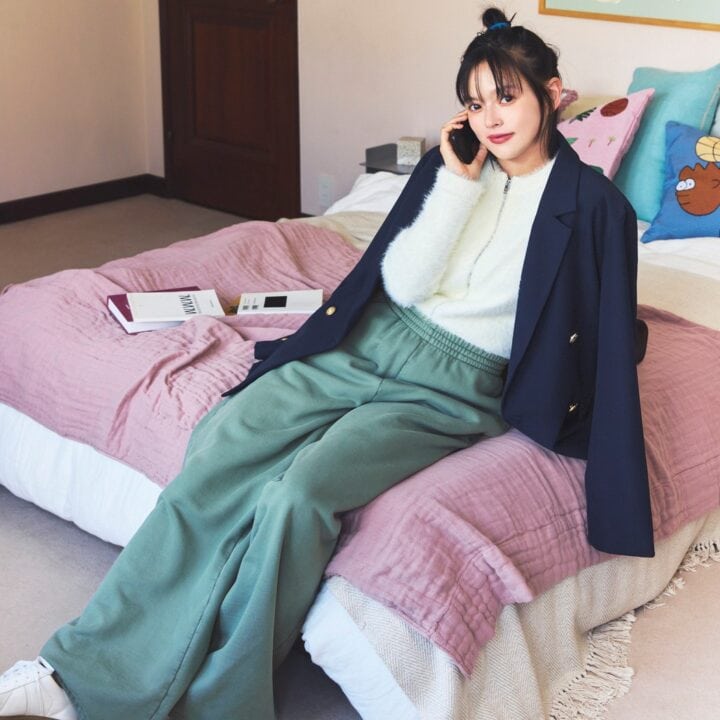 【夏子】スウェットパンツde着まわし4変化