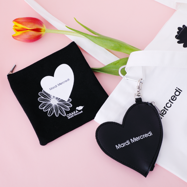 【本日発売】『mini3月号』MardiMercredi特製ハート&フラットポーチ2点セット【付録紹介】