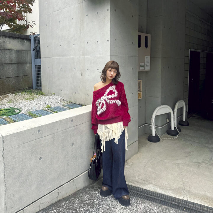 【SNAP】ランダム丈のレースベルトは他にないアイテム♡佐々木美結さん