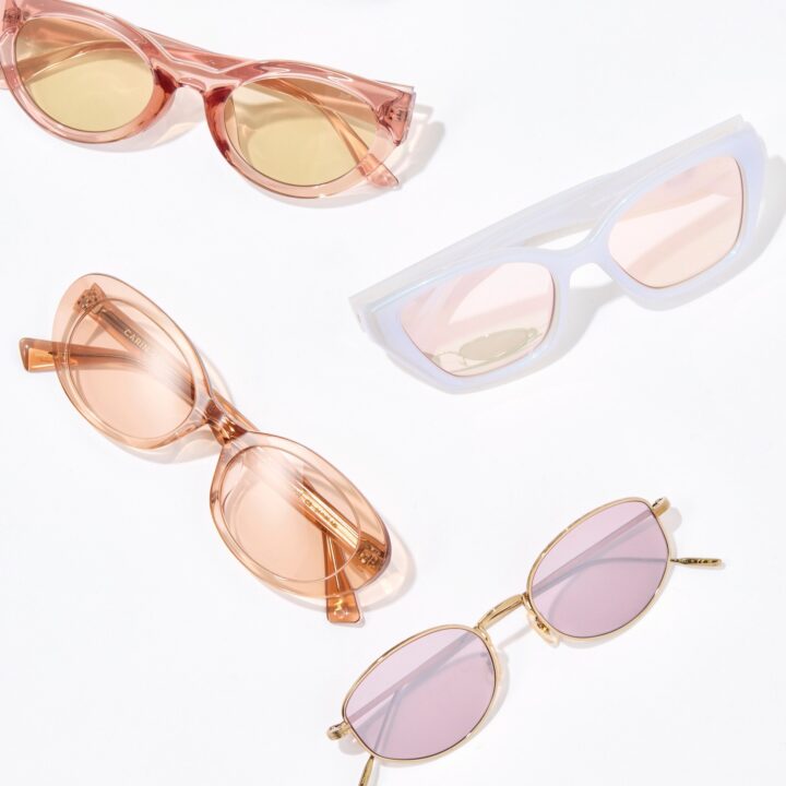 【暖色系】薄いカラーレンズのサングラスがオススメ♡