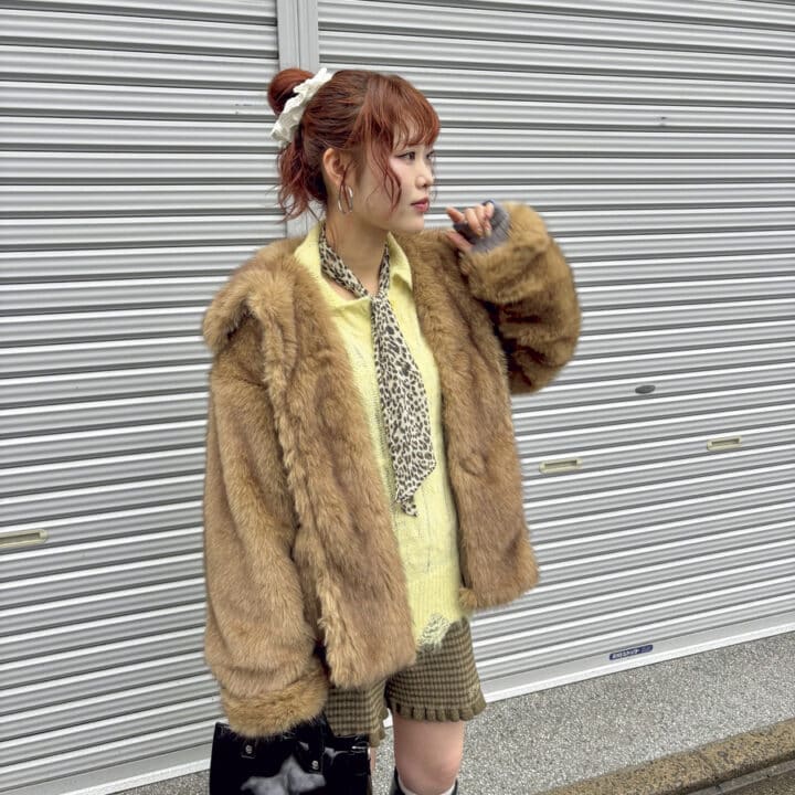 【SNAP】春を意識したイエローのニット♡中村唯菜さん