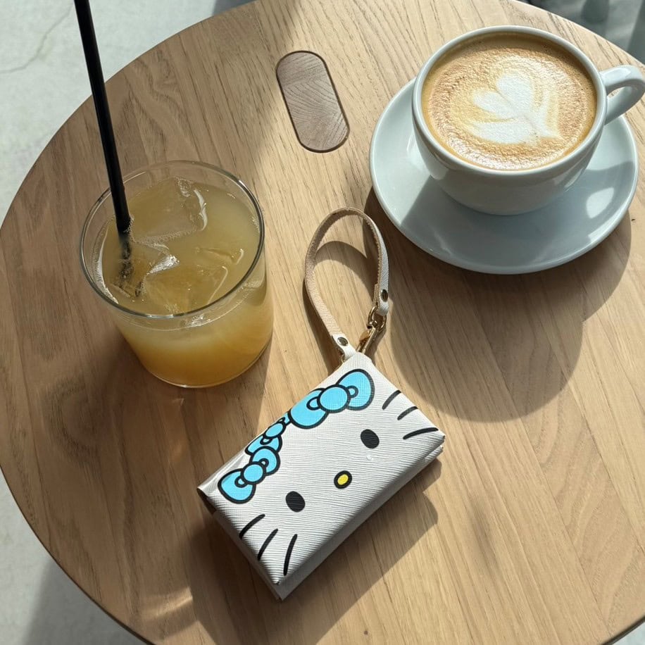 付録最速レビュー♪】みずいろハローキティのマルチケースを使ってみた