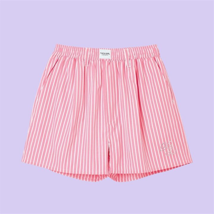 【5月下旬発売】エックスガールのストライプ柄パンツ♡