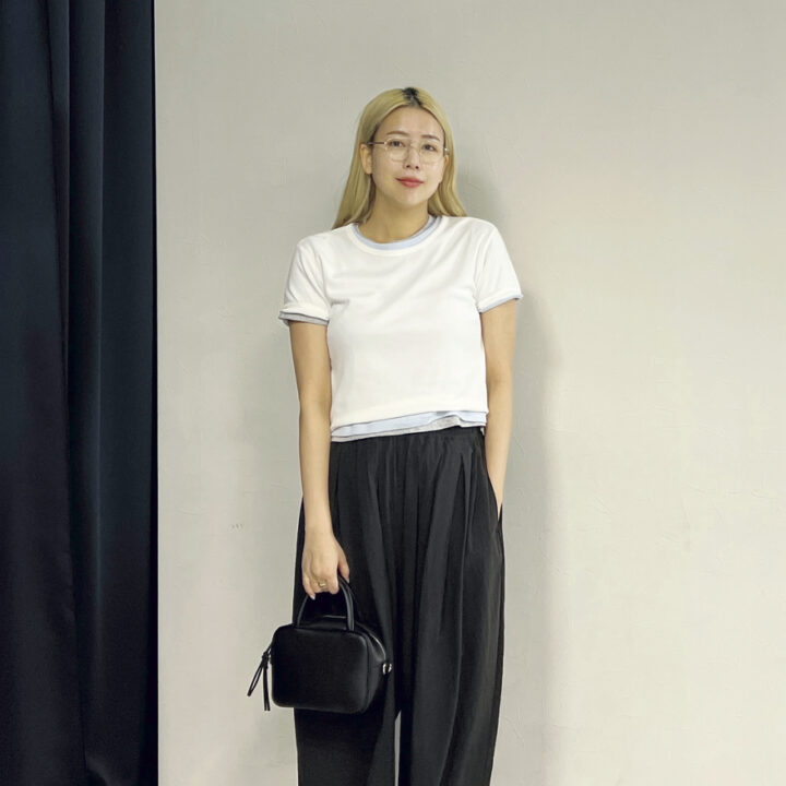 【SNAP】同じTシャツ3枚を重ねてレイヤードに！古屋美咲さん