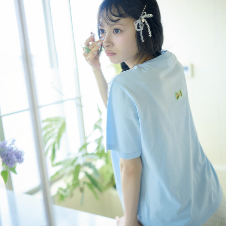 【伊藤百花】夏のおしゃれはエブリデイCOLORME♡③【バックリボン刺繍Tシャツ】
